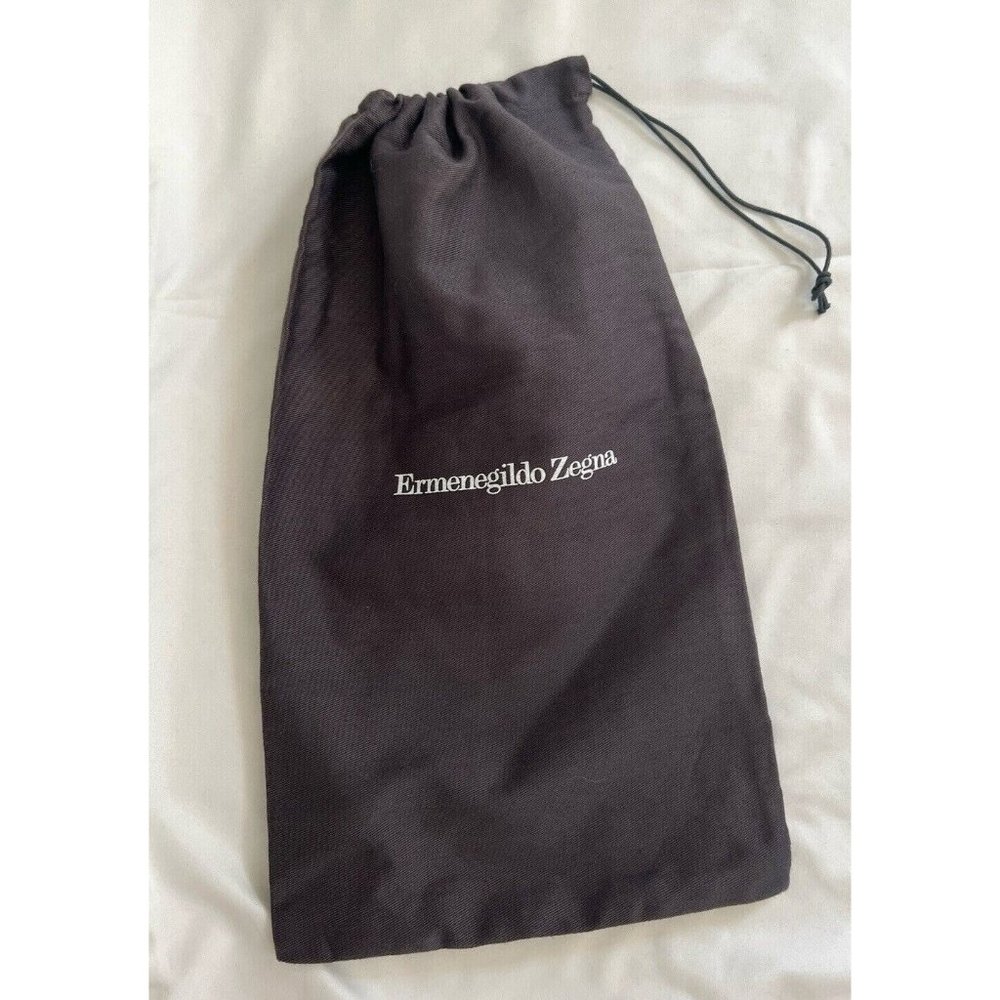 Ermenegildo Zegna Storage Drawstring Dust Bag Cotton Black 15.5" x 8.5"
